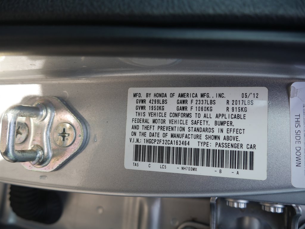 2012 Honda Accord LX photo 15