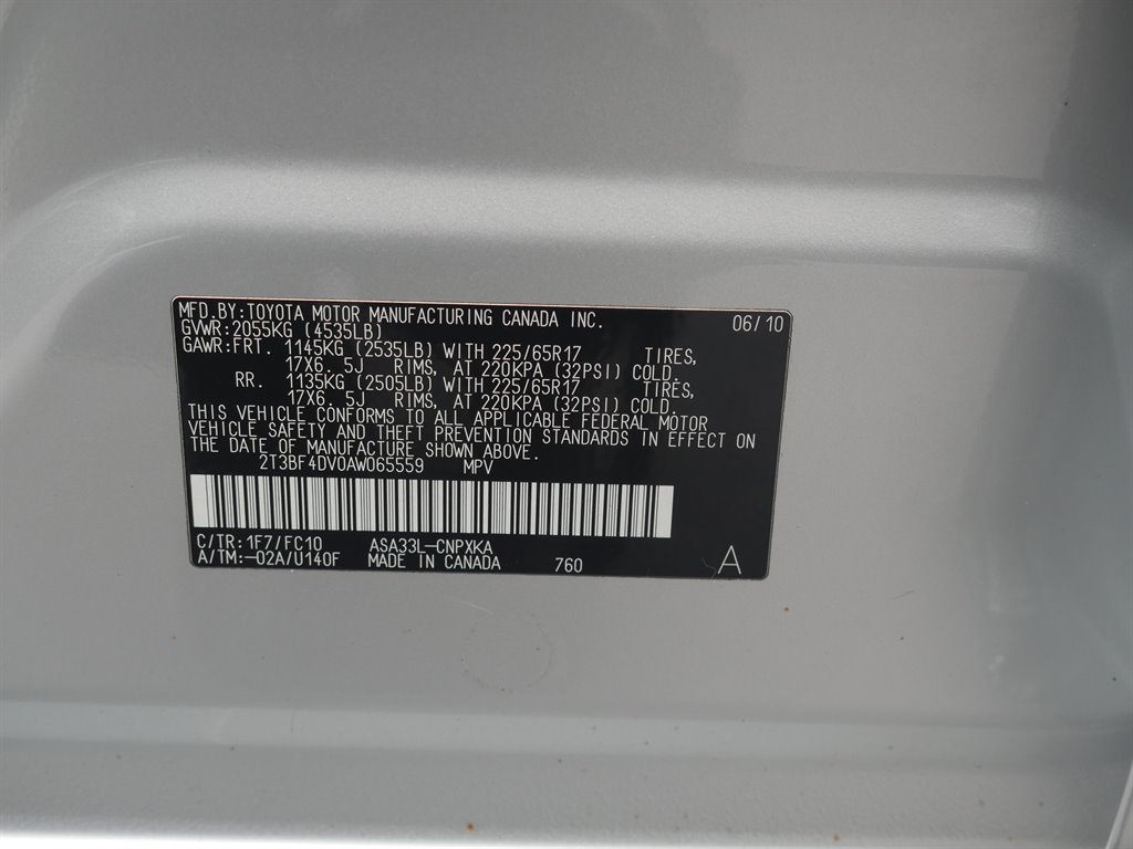 2010 Toyota RAV4 Base photo 17